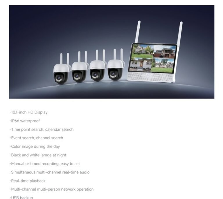 N8-4-P 10.1-inch 4CH WiFi NVR Kits